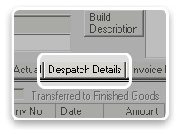 Despatch Details Button